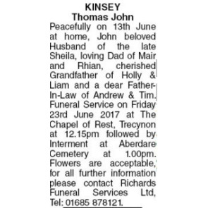 Photo of THOMAS JOHN KINSEY